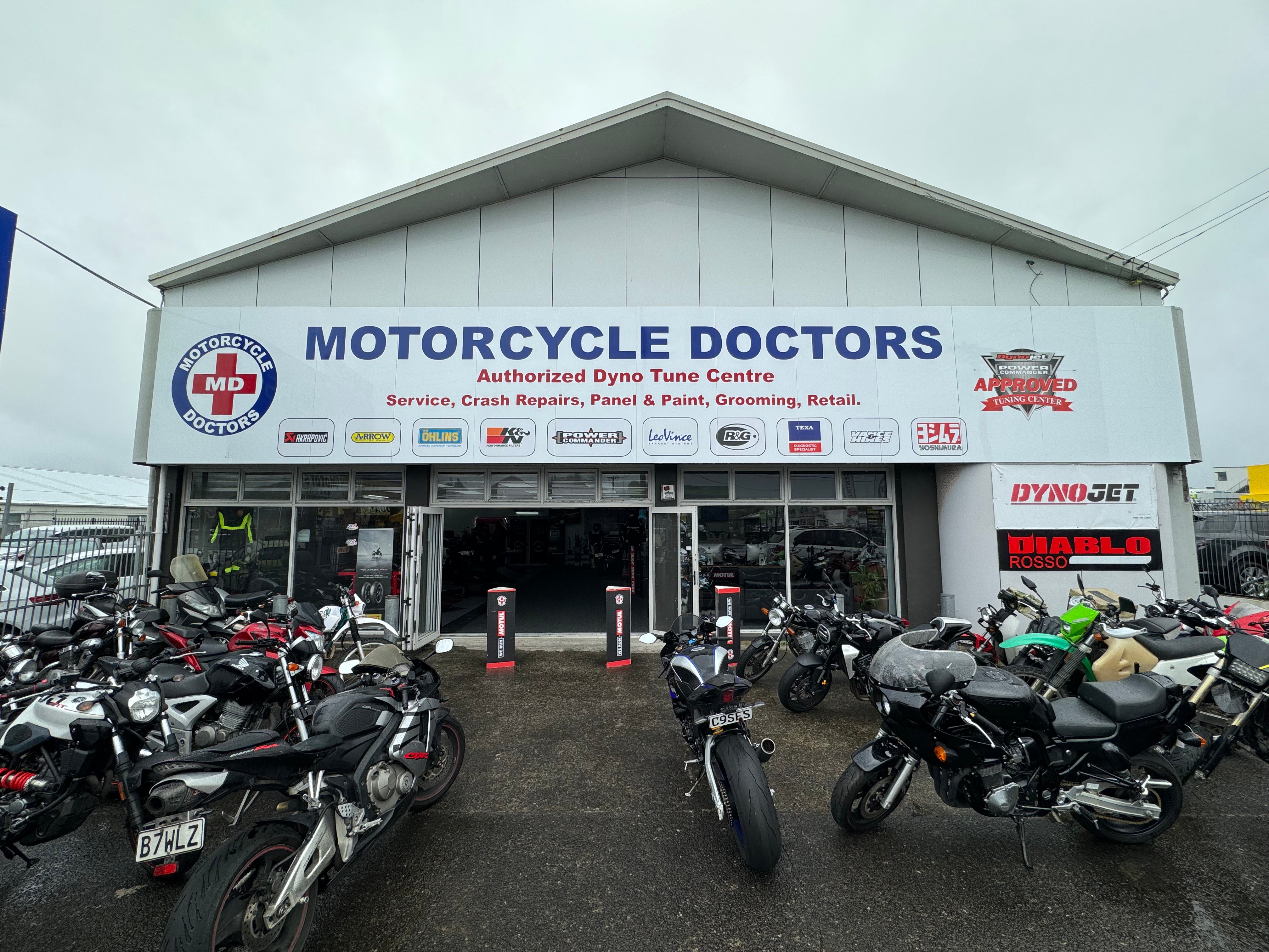 Motorcycle Doctors Auckland – expert motorcycle accident repairs, insurance claims, and collision crash restoration services