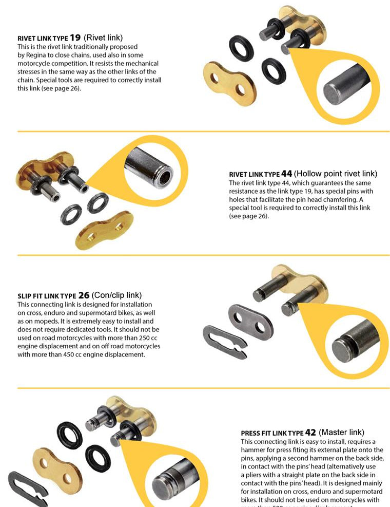Connecting links range