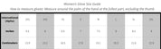 Merlin-Glove-womens-size-chart