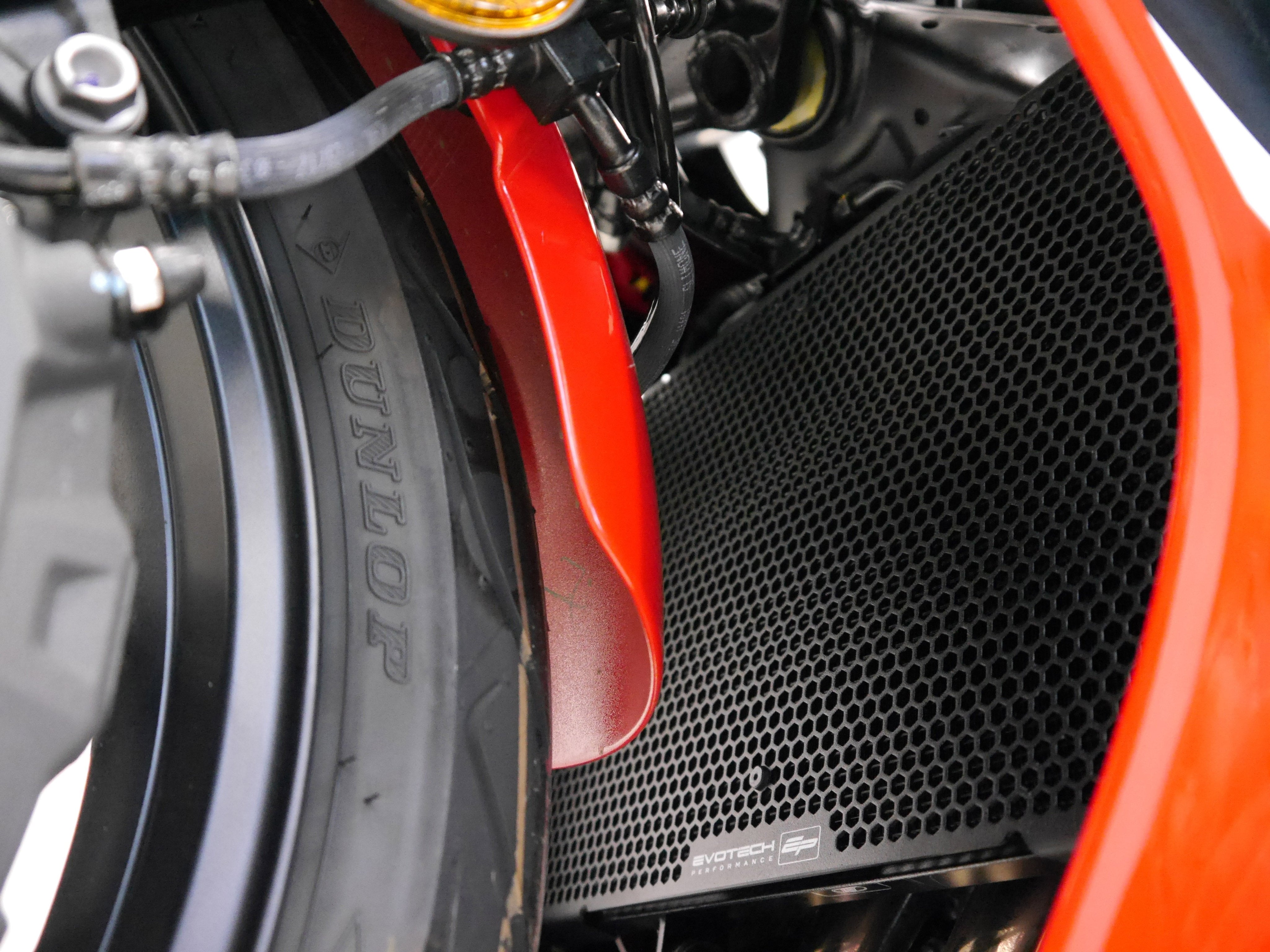 Close up of EP Radiator Guard for Honda CBR650F