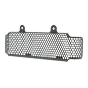 Front facing view of EP Oil Cooler Guard for Honda VFR800X Crossrunner on white background