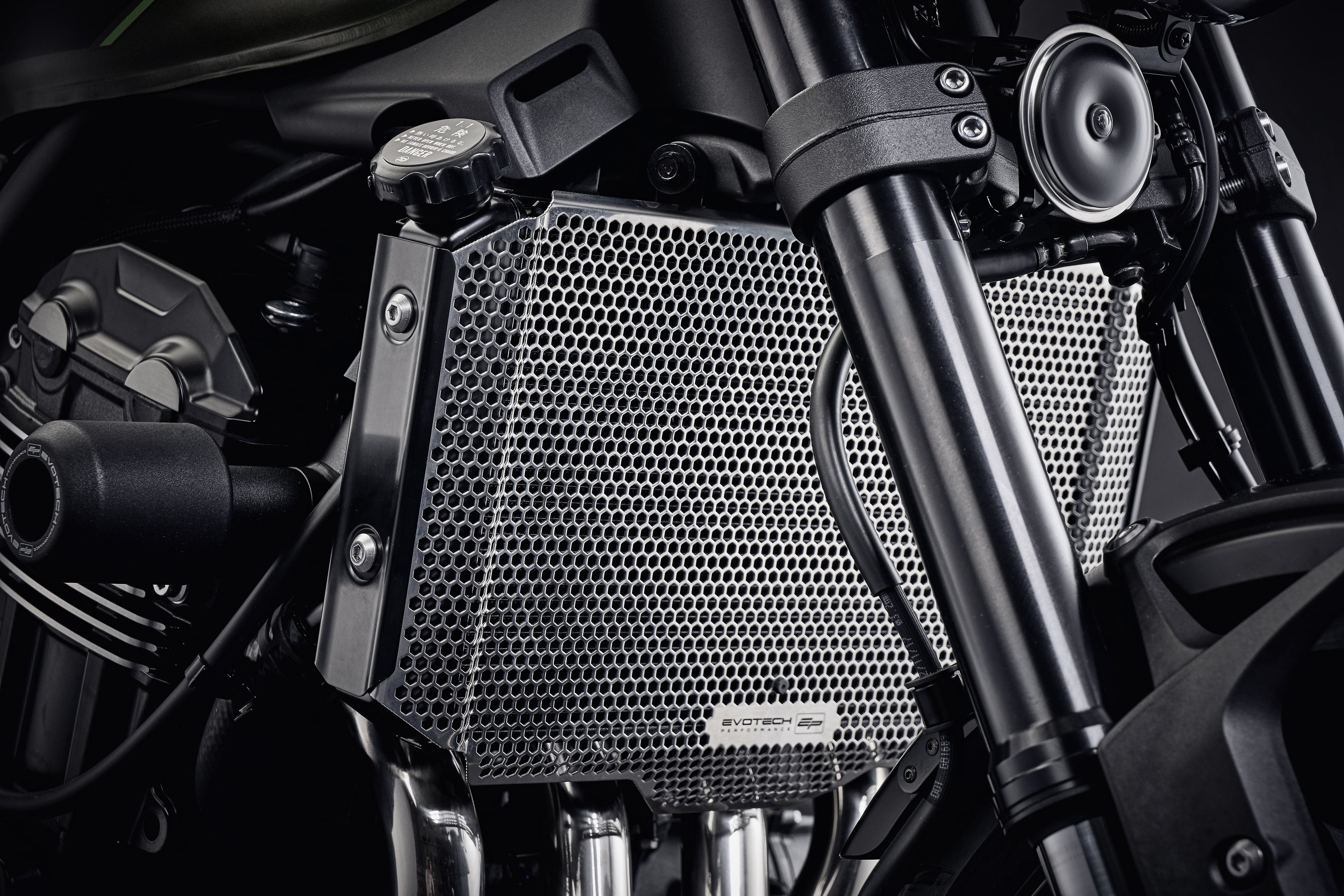 EP Kawasaki Z900RS Radiator Guard (2018 - 2020) (Stainless Steel)