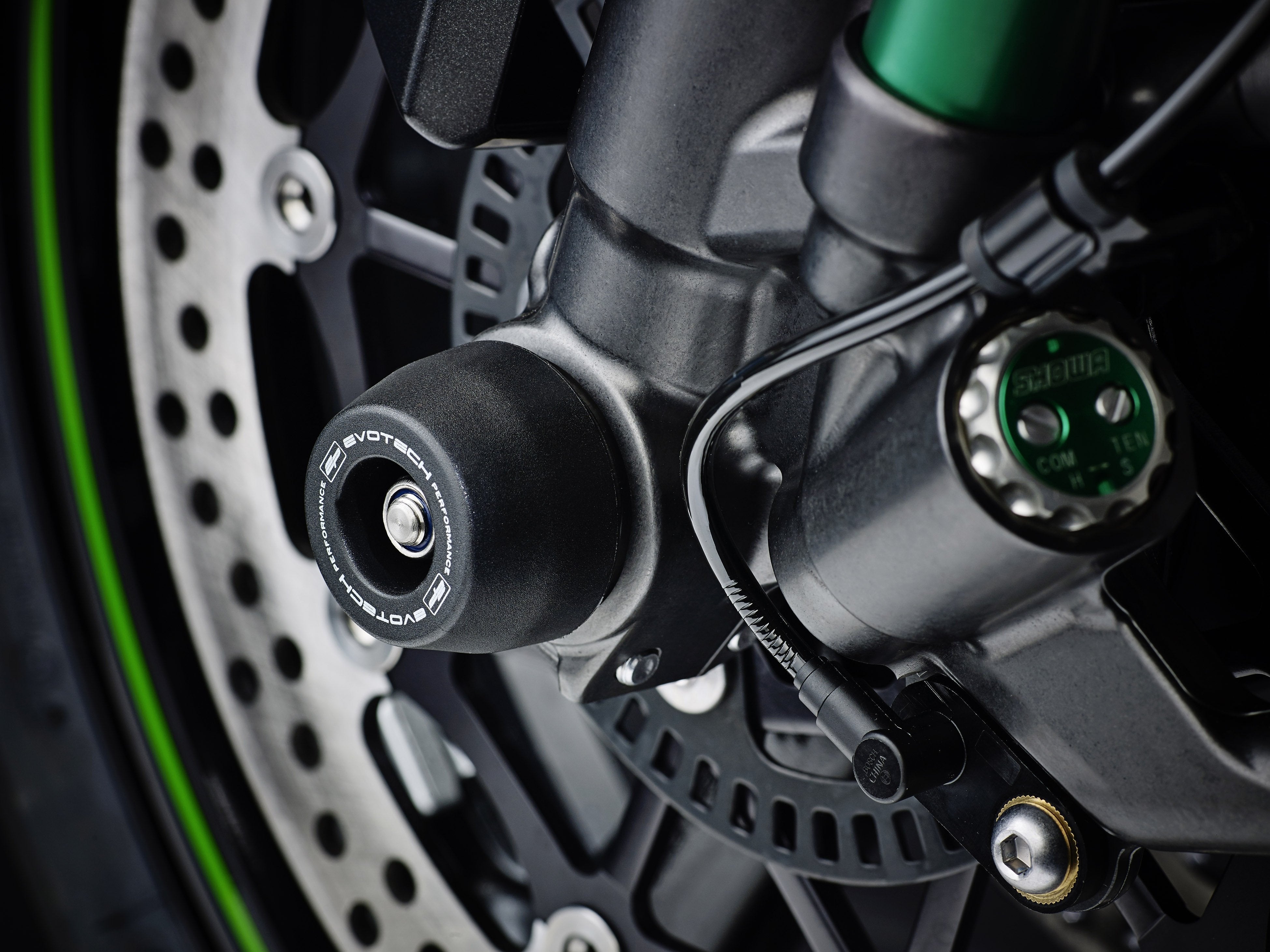 EP Front Spindle Bobbins - Kawasaki Ninja H2 SX Performance (2018-2020)