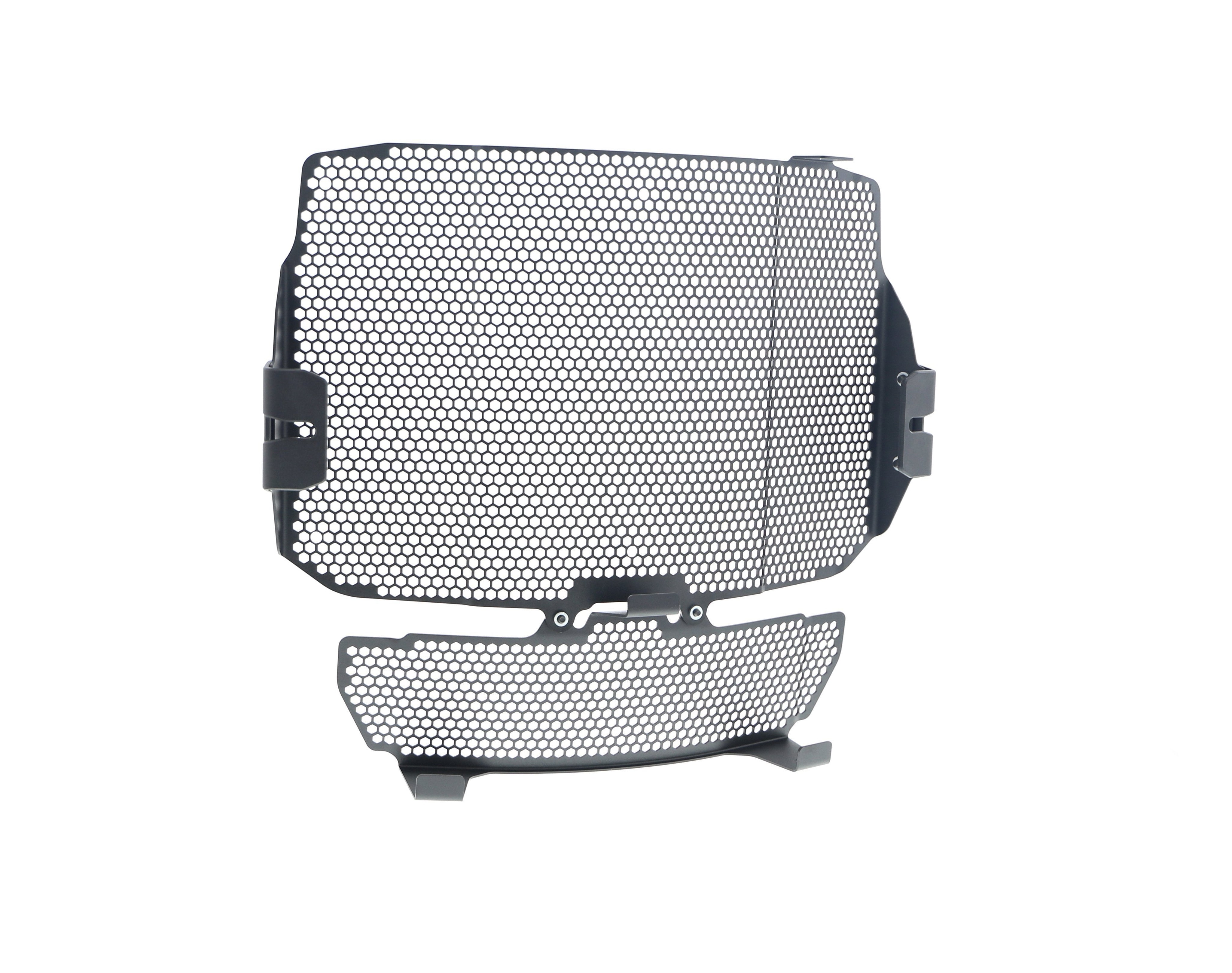 Rear angle view of EP Radiator and Oil Cooler Guard for the MV Agusta Brutale 800 motorcycle