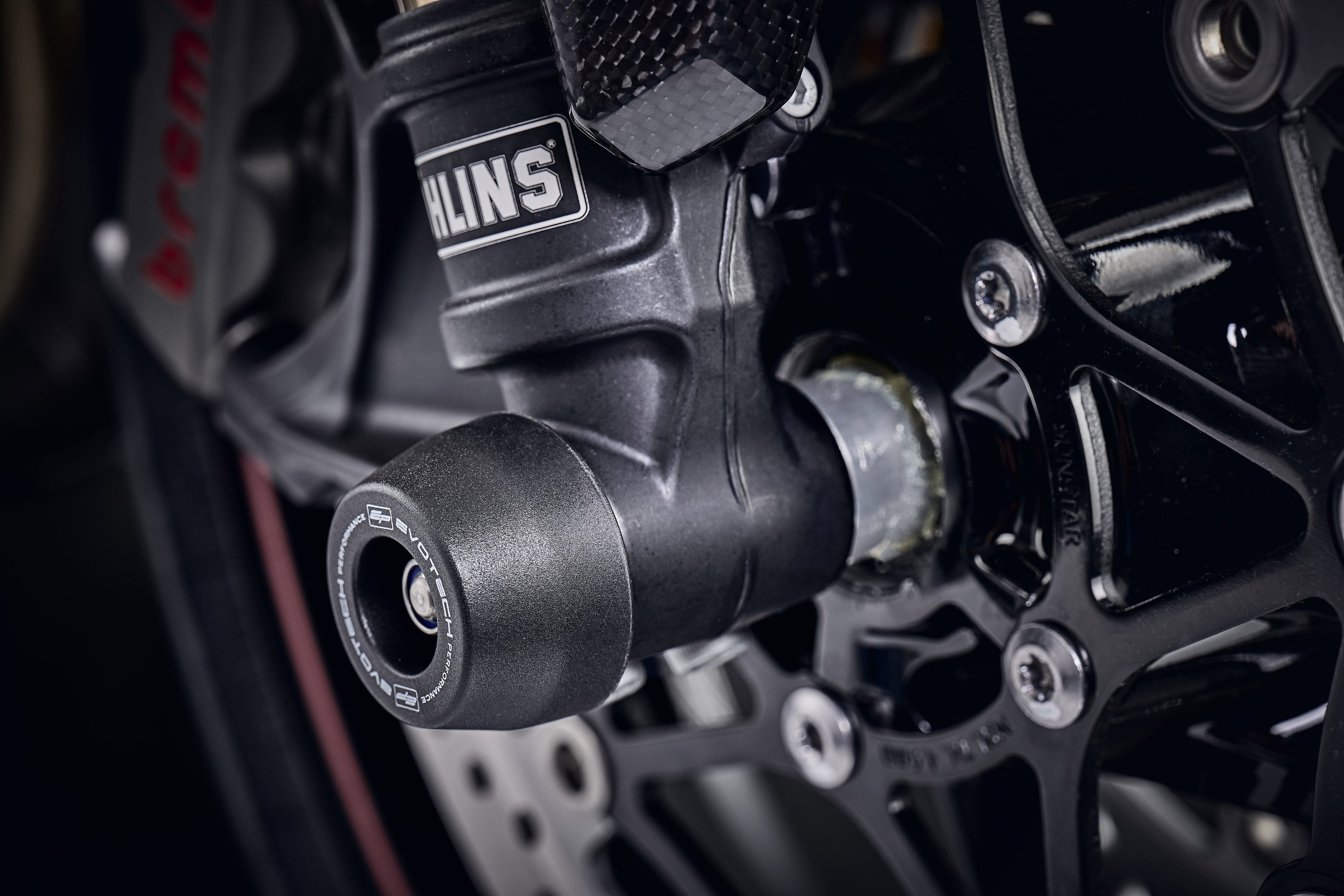 EP Front Spindle Bobbins - Triumph Speed Triple RS (2018 - 2020)