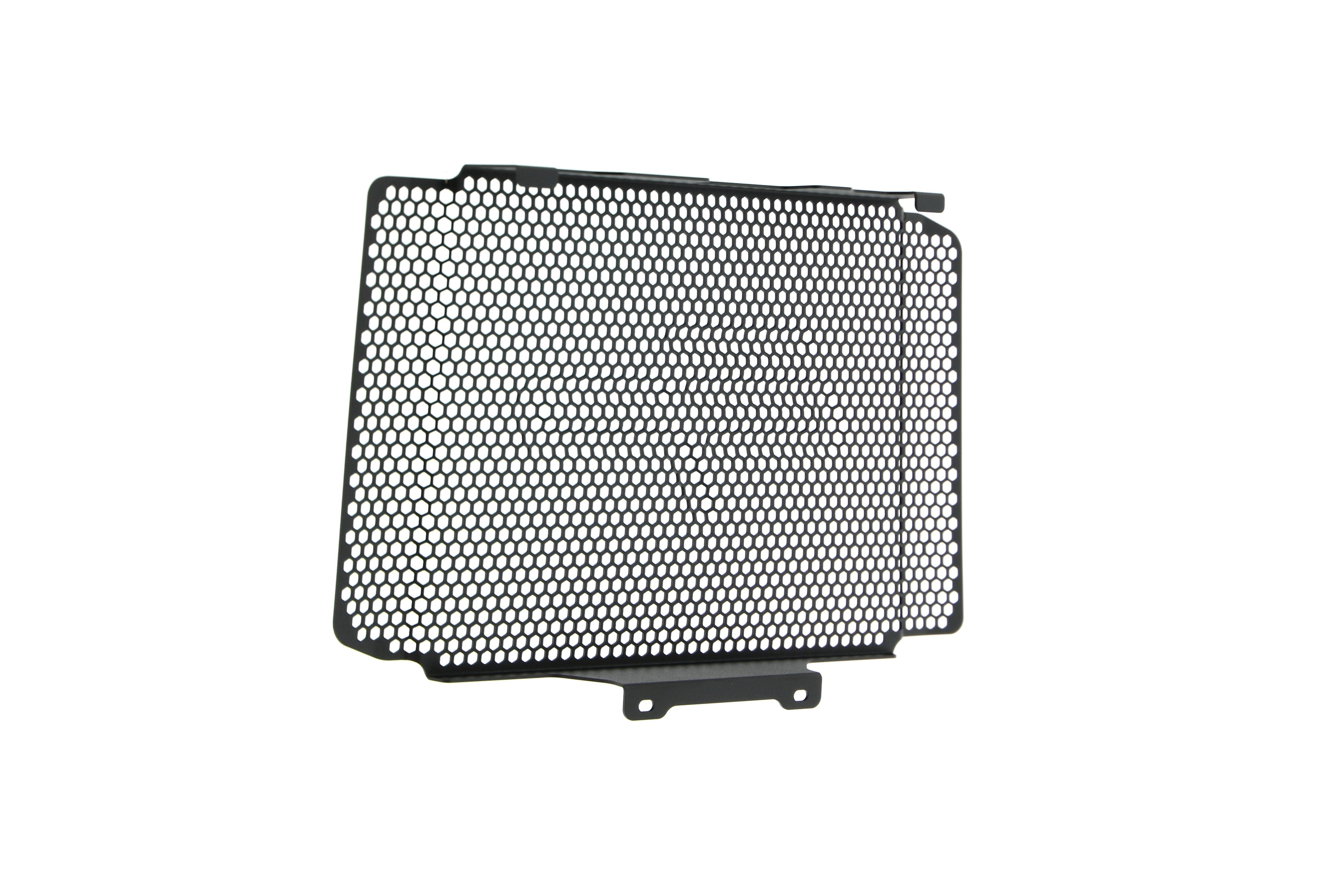 Back of an Evotech Performance Radiator Guard for the WK 650i motorcycle